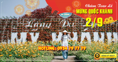 Tour du lịch miền tây Mỹ Tho - Tiền Giang 1 ngày Lễ 2/9/2022