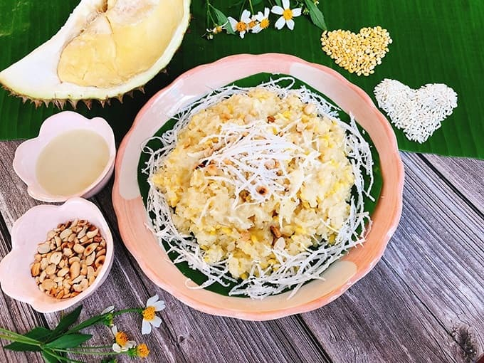 Cách làm xôi sầu riêng cực ngon cho các tín đồ nghiền sầu