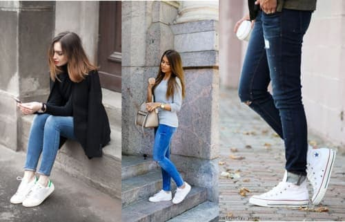 Mặc quần jean nữ mang giày gì để nổi bật và xinh đẹp