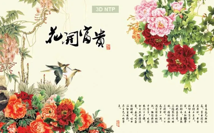 Tranh hoa mẫu đơn và ý nghĩa tuyệt vời trong thế giới tranh