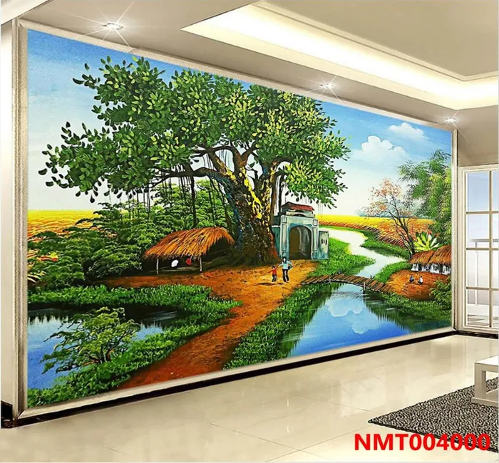 Cách treo tranh phong cảnh đồng quê hợp với từng phòng trong nhà