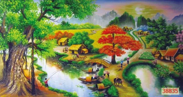 Tranh 3D đồng quê- Đi tìm vẻ đẹp từ những điều bình dị nhất