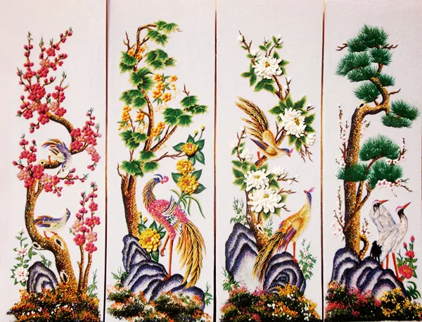 Rước lộc vào nhà với bộ tranh tứ quý treo tường