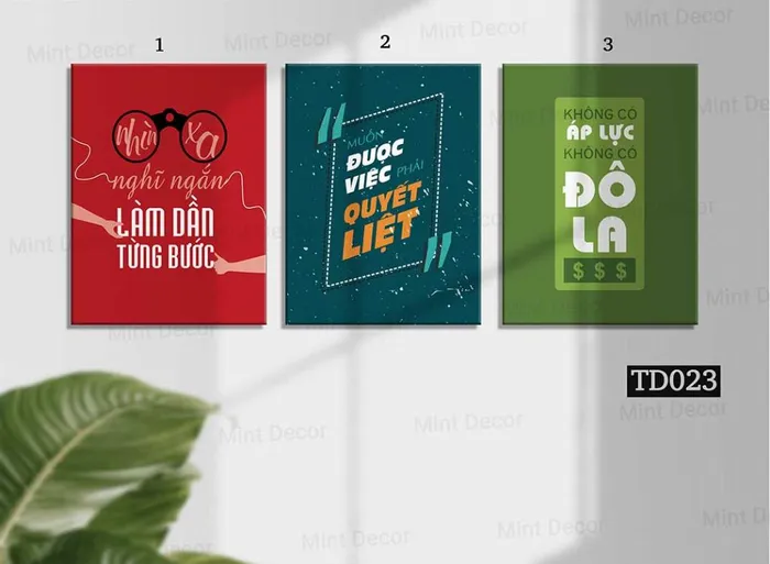 Tranh Slogan Treo Văn Phòng – Phòng Làm Việc