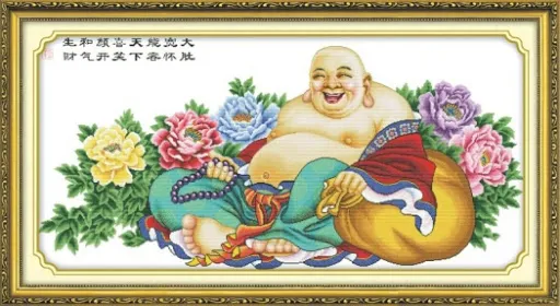 Bật mí về ý nghĩa độc đáo của bức Tranh Thêu Tay Phật Di Lặc