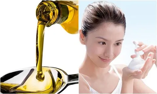 Da trắng hồng nhờ tắm bằng dầu olive