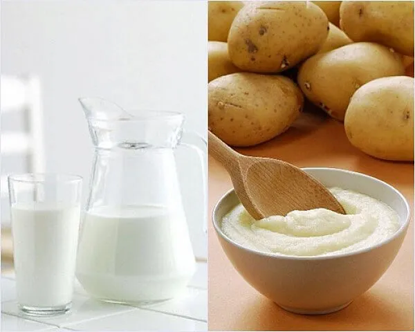  Dưỡng trắng da, mờ nám tức thì với mặt nạ khoai tây sữa chua
